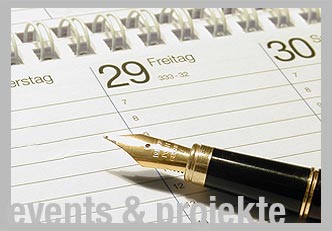 Stift auf einem Kalender